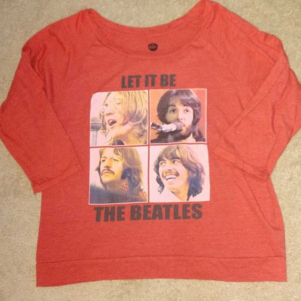 The Beatles Let It Be 3/4 sleeve t shirt